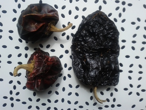 Nyora and ancho peppers